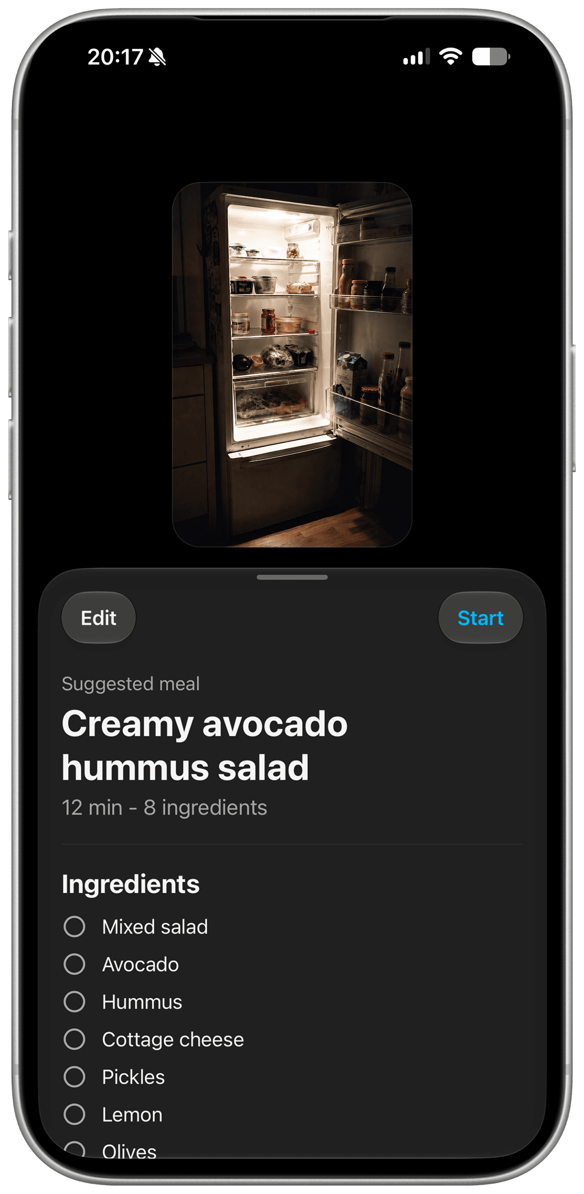 Kooko meal plan on iPhone
