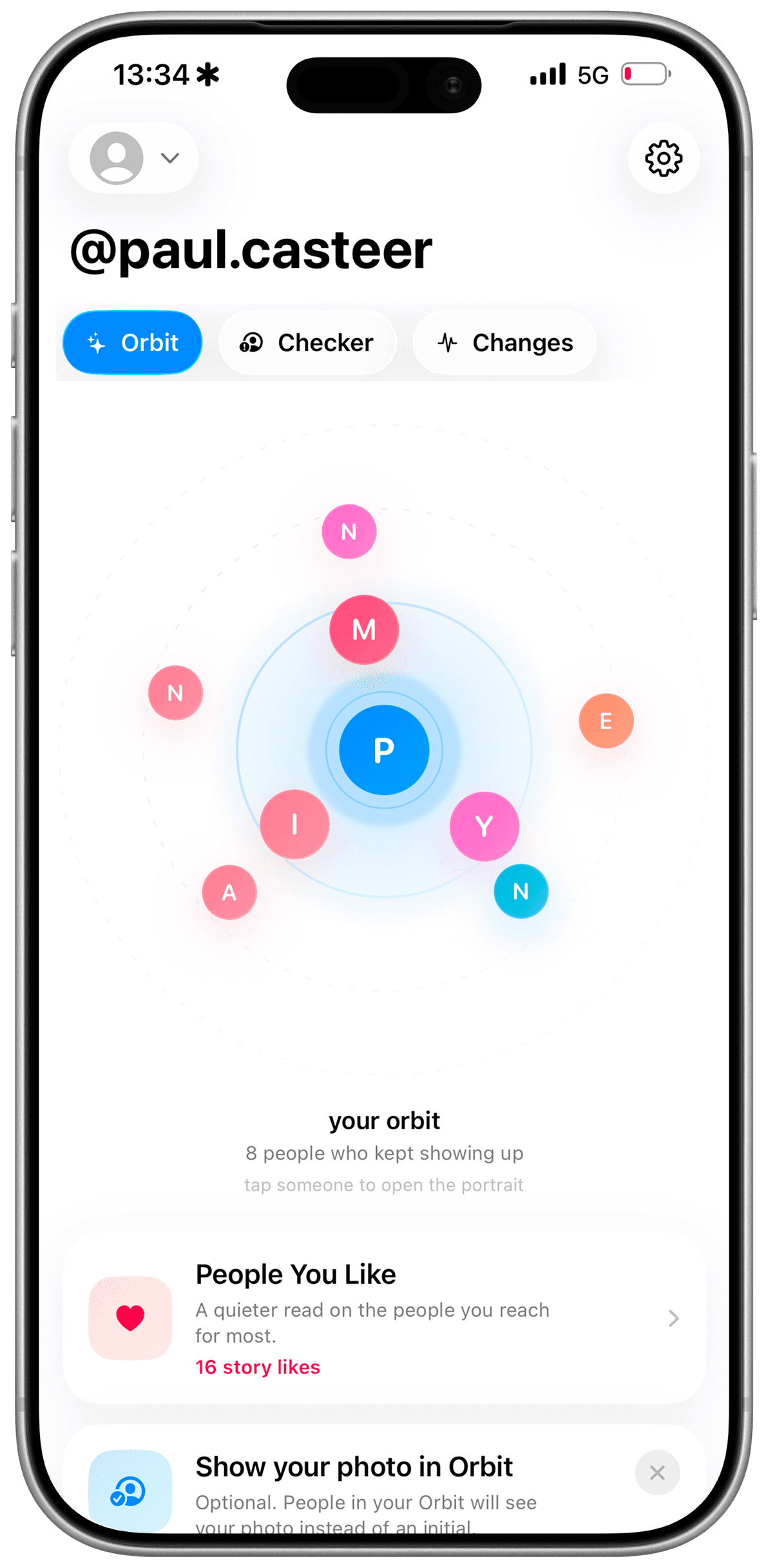 Minnen on iPhone